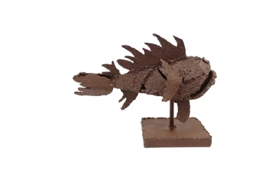 Esculturas de cabracho en acero corten: arte contemporáneo inspirado en el mar