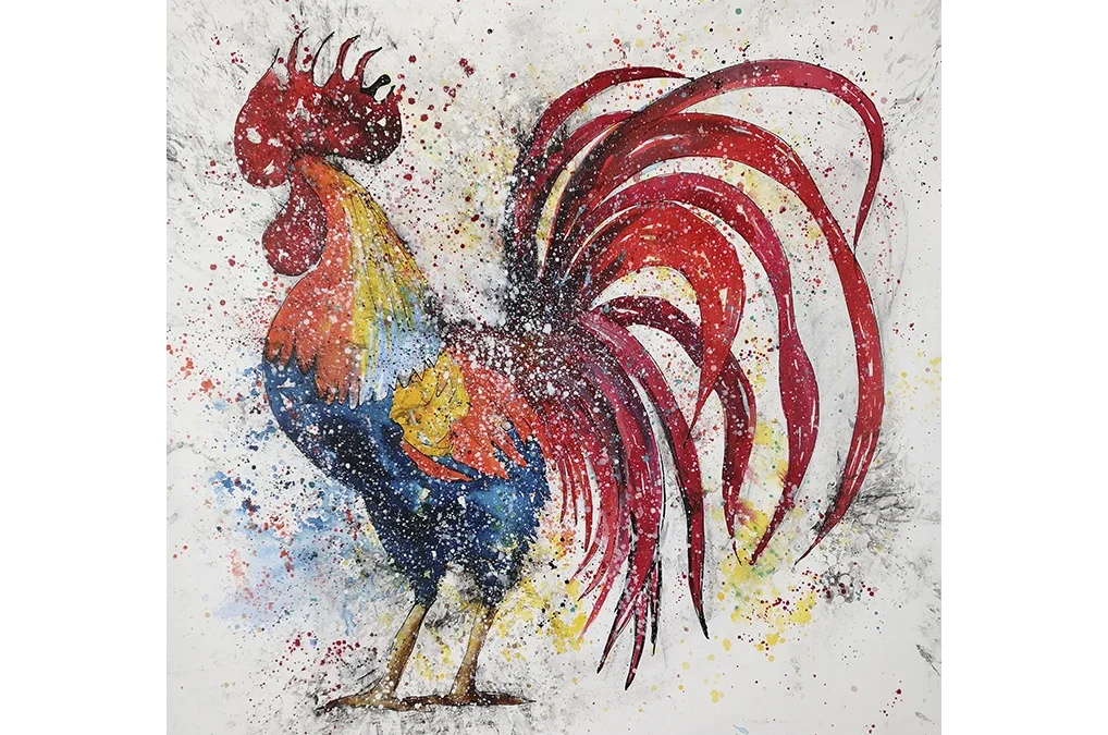 ¿Por qué un cuadro de un gallo colorea tu vida?