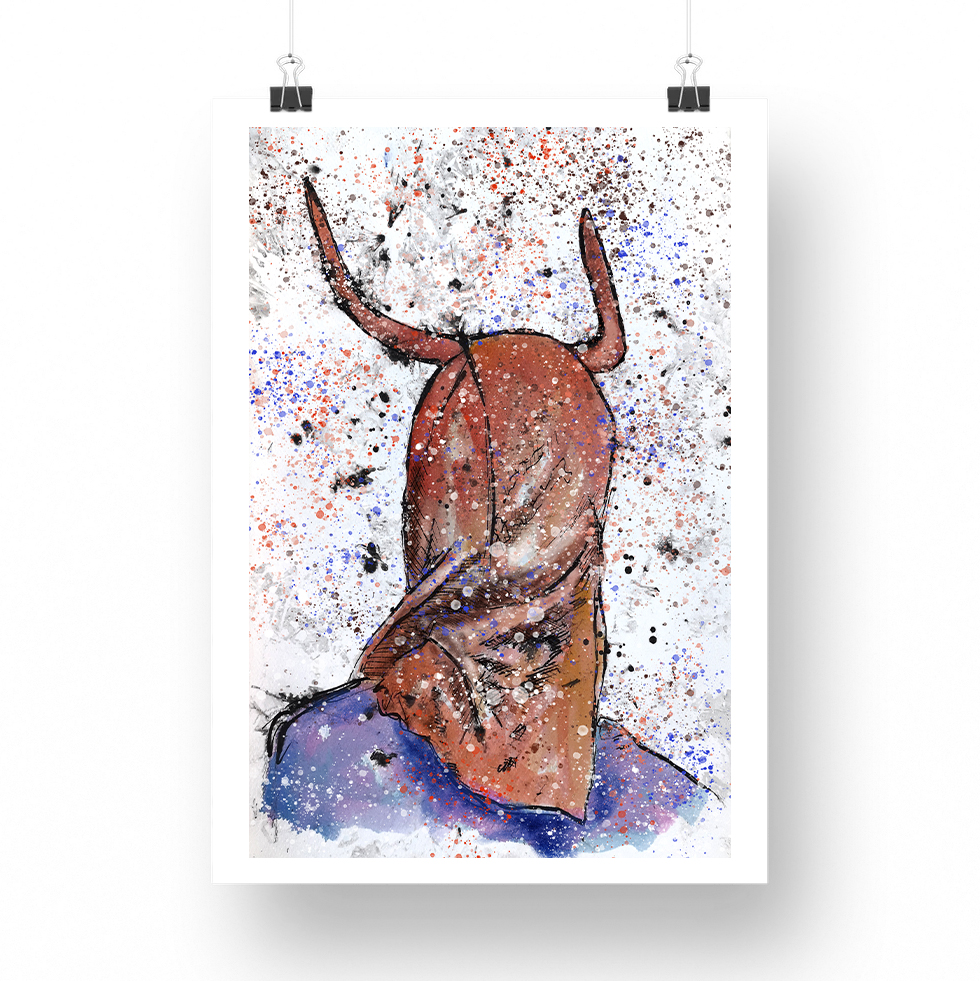"Impresión artística 'Cap de Dimoni 2' sobre papel de museo para la festividad de La Beata en Santa Margalida, Mallorca." "Reproducción de calidad museística del traje del Dimoni de las celebraciones de Santa Margalida, reflejo del arte cultural mallorquín." "Arte tradicional de Mallorca 'Cap de Dimoni 1' en papel de alta calidad, evocando las tradiciones de la festividad de La Beata." "Obra 'Cap de Dimoni 1', símbolo del folklore balear, como parte de la celebración cultural de La Beata en Santa Margalida." "Print de la capucha del Dimoni, pieza central de las tradiciones de Santa Margalida, en papel de calidad de museo." "Detalle del arte festivo de Mallorca capturado en la impresión 'Cap de Dimoni 1', homenaje a la fiesta de La Beata." "Arte español de coleccionista 'Cap de Dimoni 1', representando el patrimonio cultural de las festividades en Santa Margalida." "Decoración temática cultural con 'Cap de Dimoni 1', reflejo de las costumbres y el espíritu de Mallorca." "Edición de impresión 'Cap de Dimoni 1', retrato artístico de las tradiciones de Santa Margalida, Mallorca." "Elementos culturales de Mallorca plasmados en la impresión de alta calidad 'Cap de Dimoni 1', celebrando La Beata."