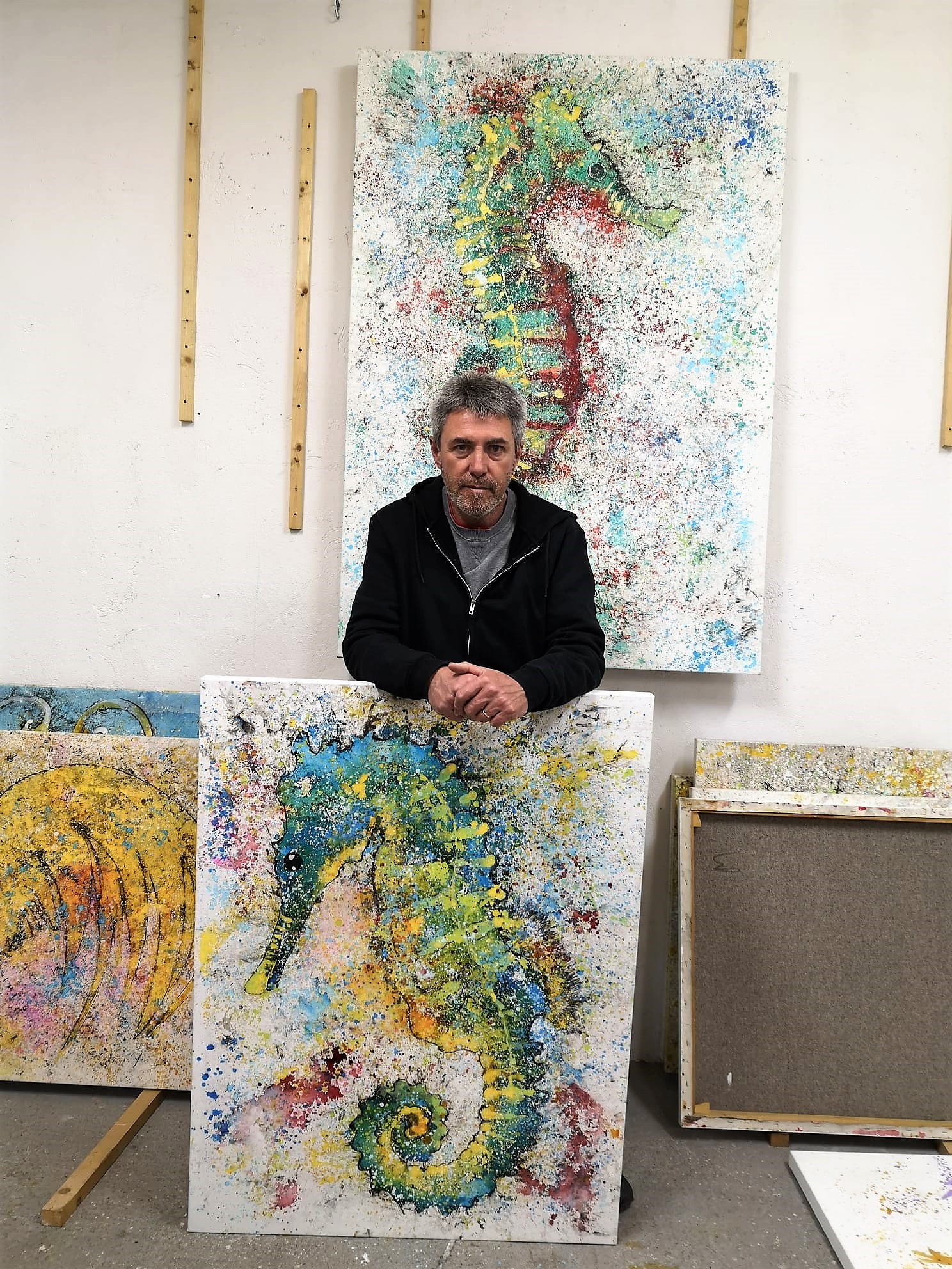 Crespí Alemany en su estudio