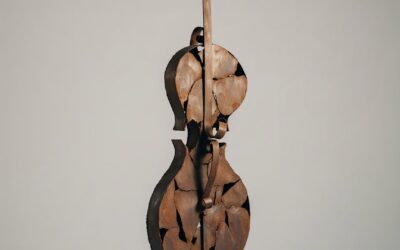 Esculturas de violín en hierro | Crespí Alemany, escultor en Mallorca