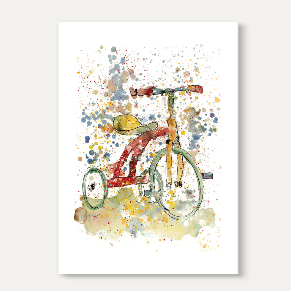 Tricicle vermell · Print A2