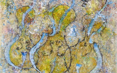 Violins alineats: pintura contemporánea expuesta en el Conservatori Superior de Música de Palma